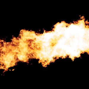 Fire burst isolated on black background