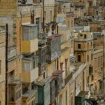 Malta Valleta stacked houses