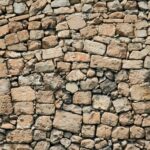 Old Wall of stones of a Medieval Castle