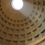 The Pantheon dome oculus admitting light Rome Italy