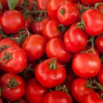 Tomatoes texture background red vegetables