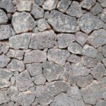 Ancient piled rock wall