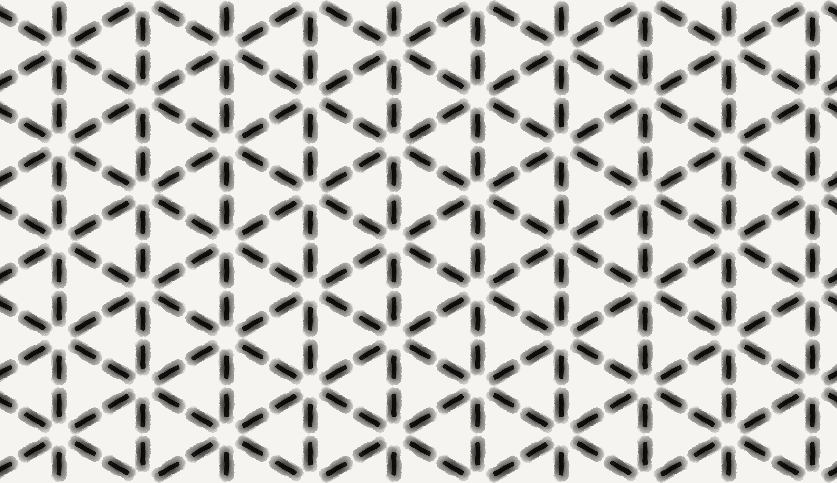 Black Aquarel Striped Lines Pattern