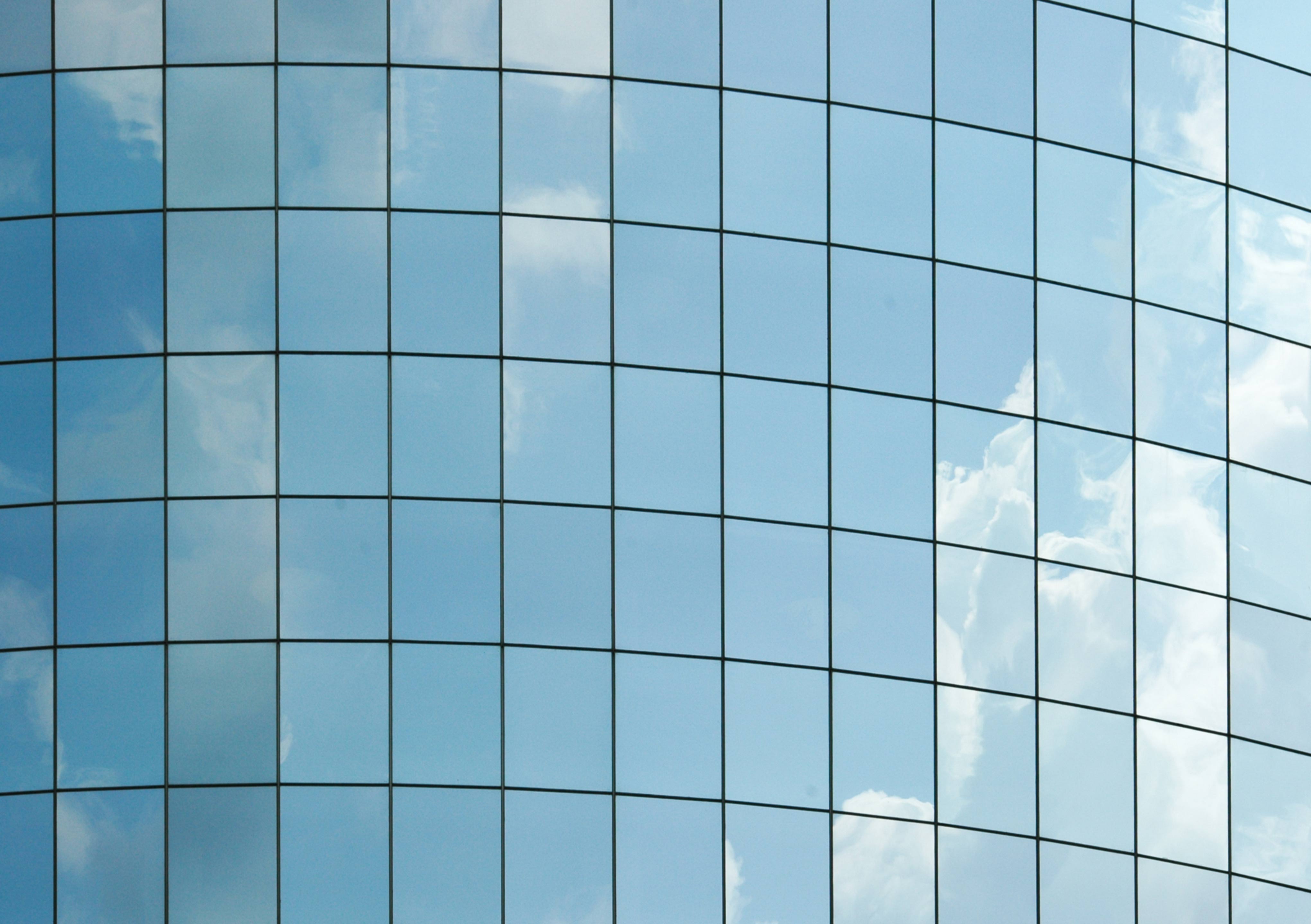 Blue Skyscraper Windows