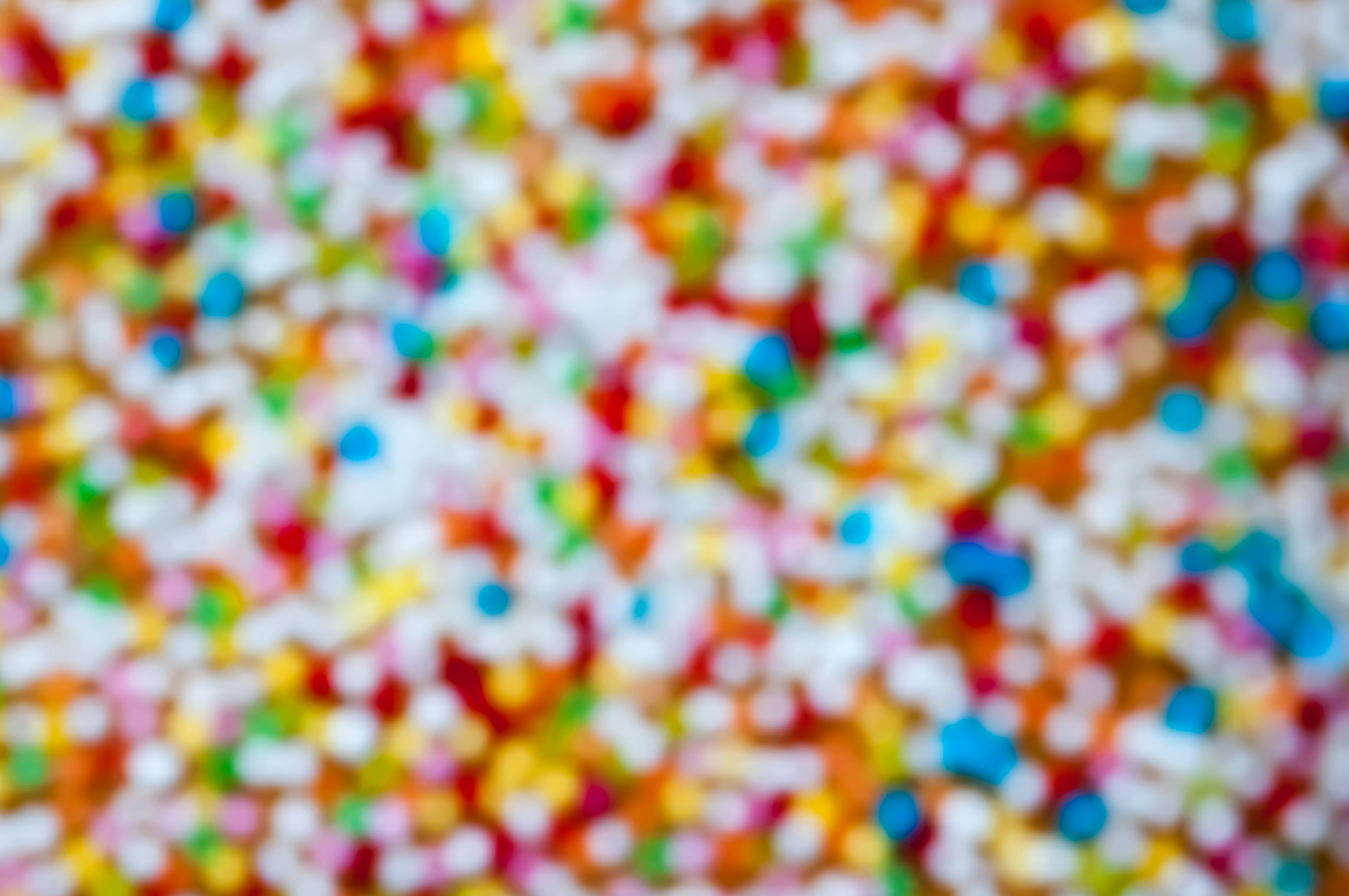 Blurry Abstract Disco Colours Candy Pattern