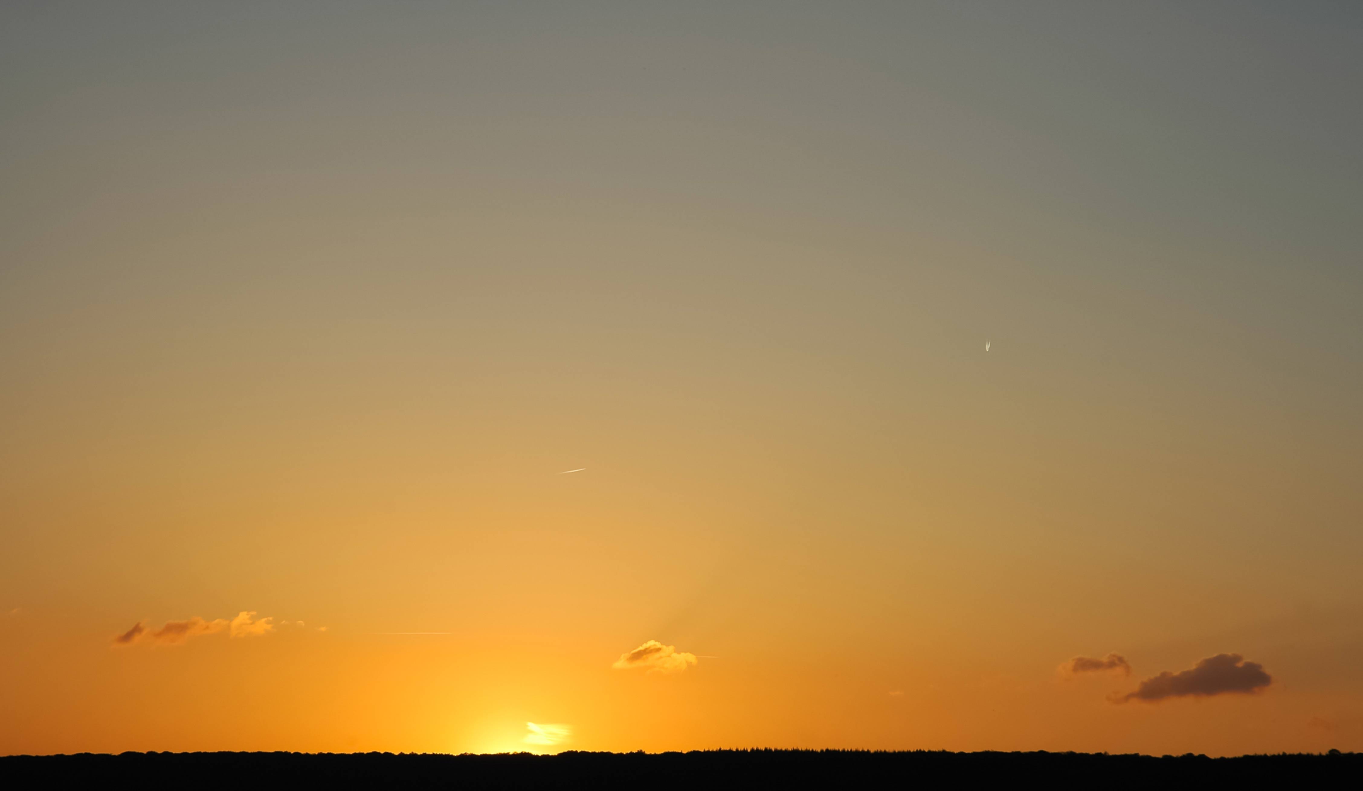 Clear Sky Early Morning Sunrise