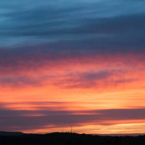 Dark sunset clouds