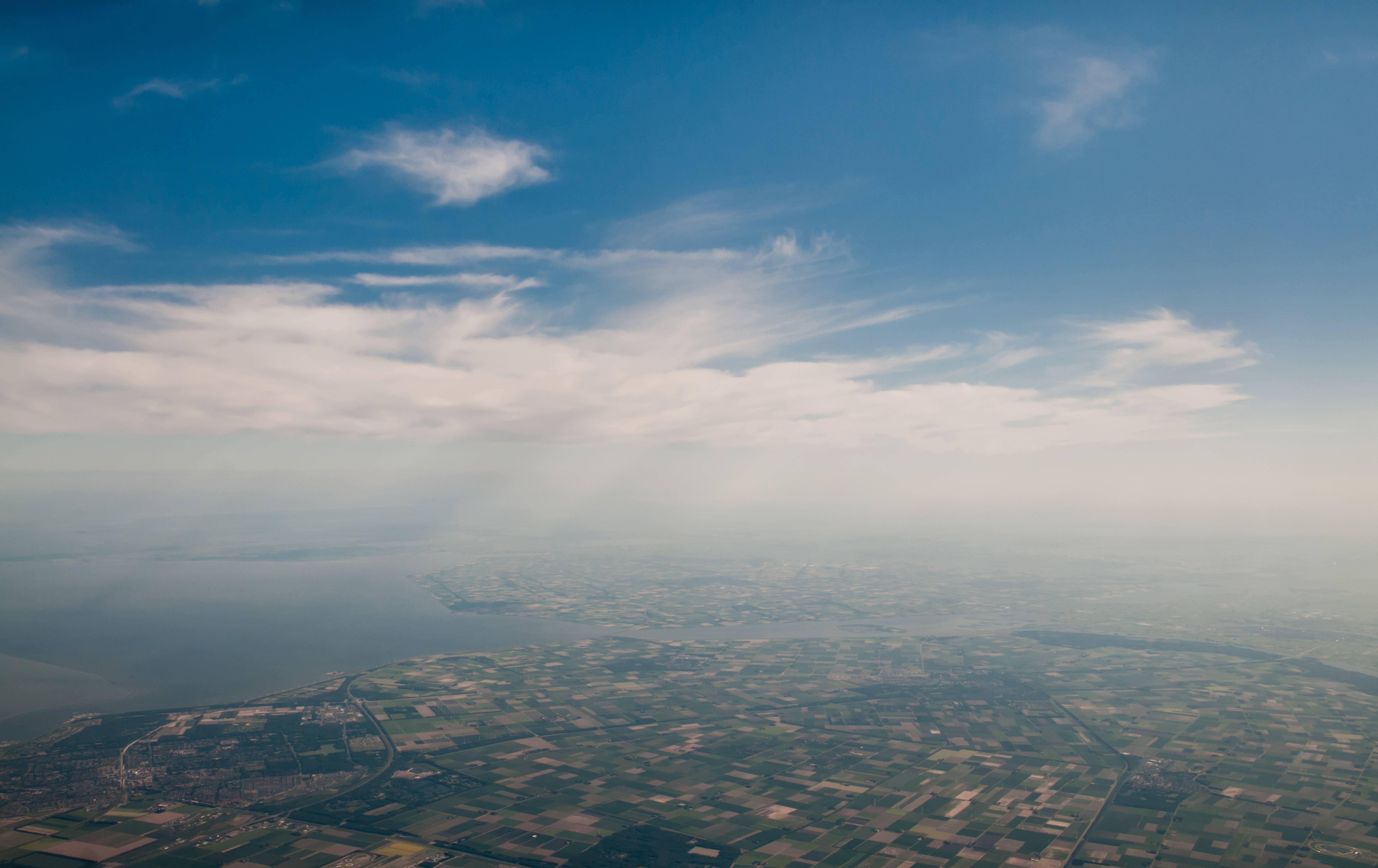 Dutch aerial sky photo