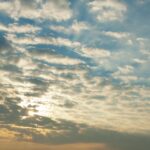 Early Morning Blue Sky Clouds and Sunrise