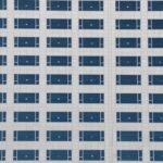 Empty repeating windows of a large office building