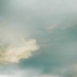 Foggy storm clouds background