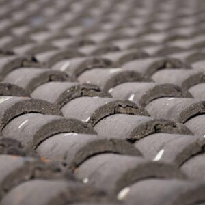 Gray roof tiles