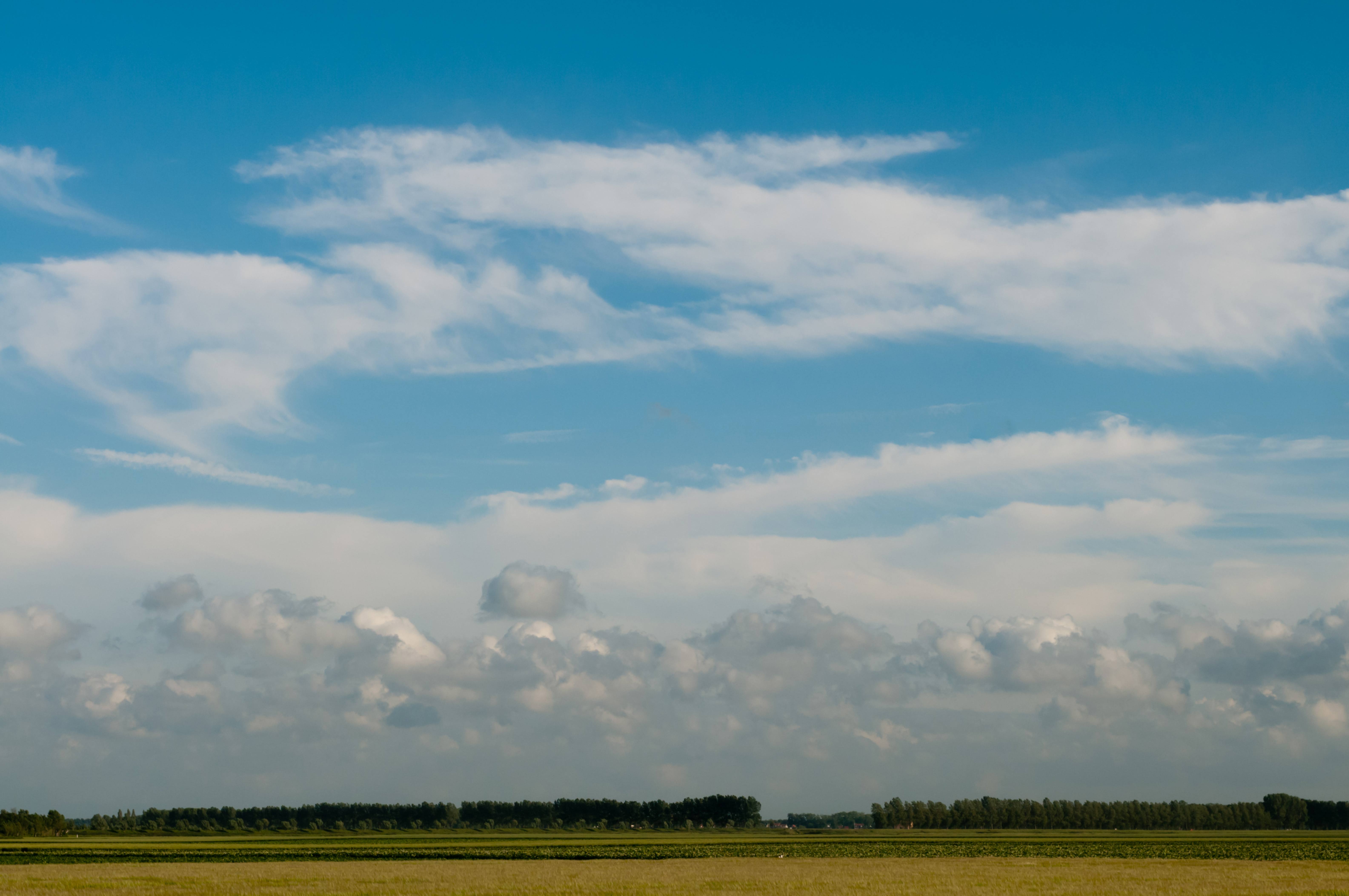 Layers of clouds landscape and sky