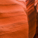 Lower Antelope Canyon orange stone texture