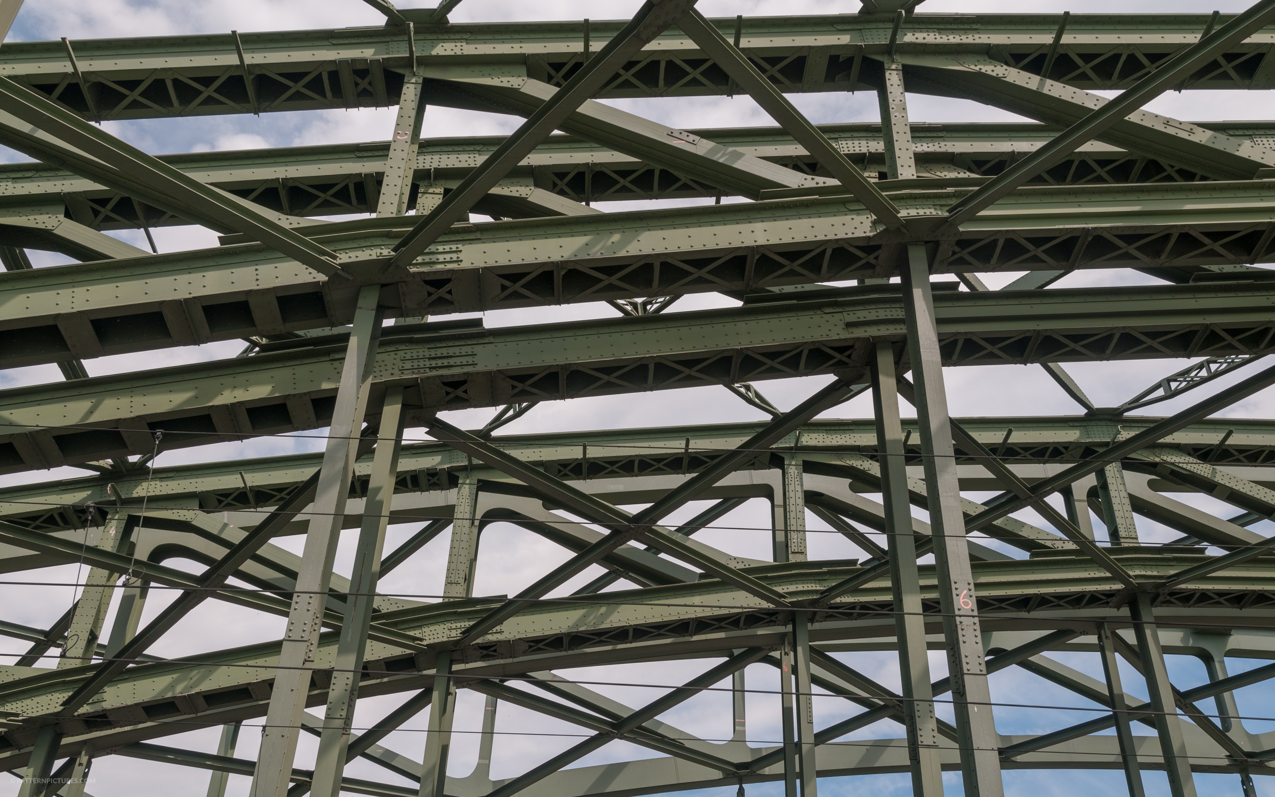 Metal bridge stucture detail railway texture