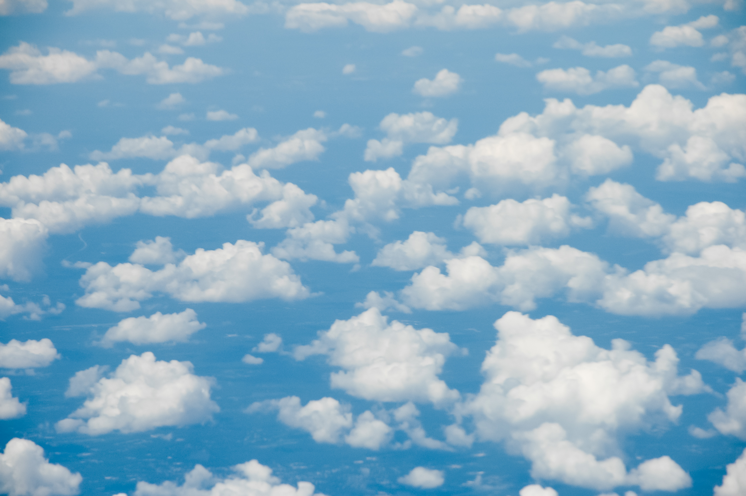 d-level clouds view from above