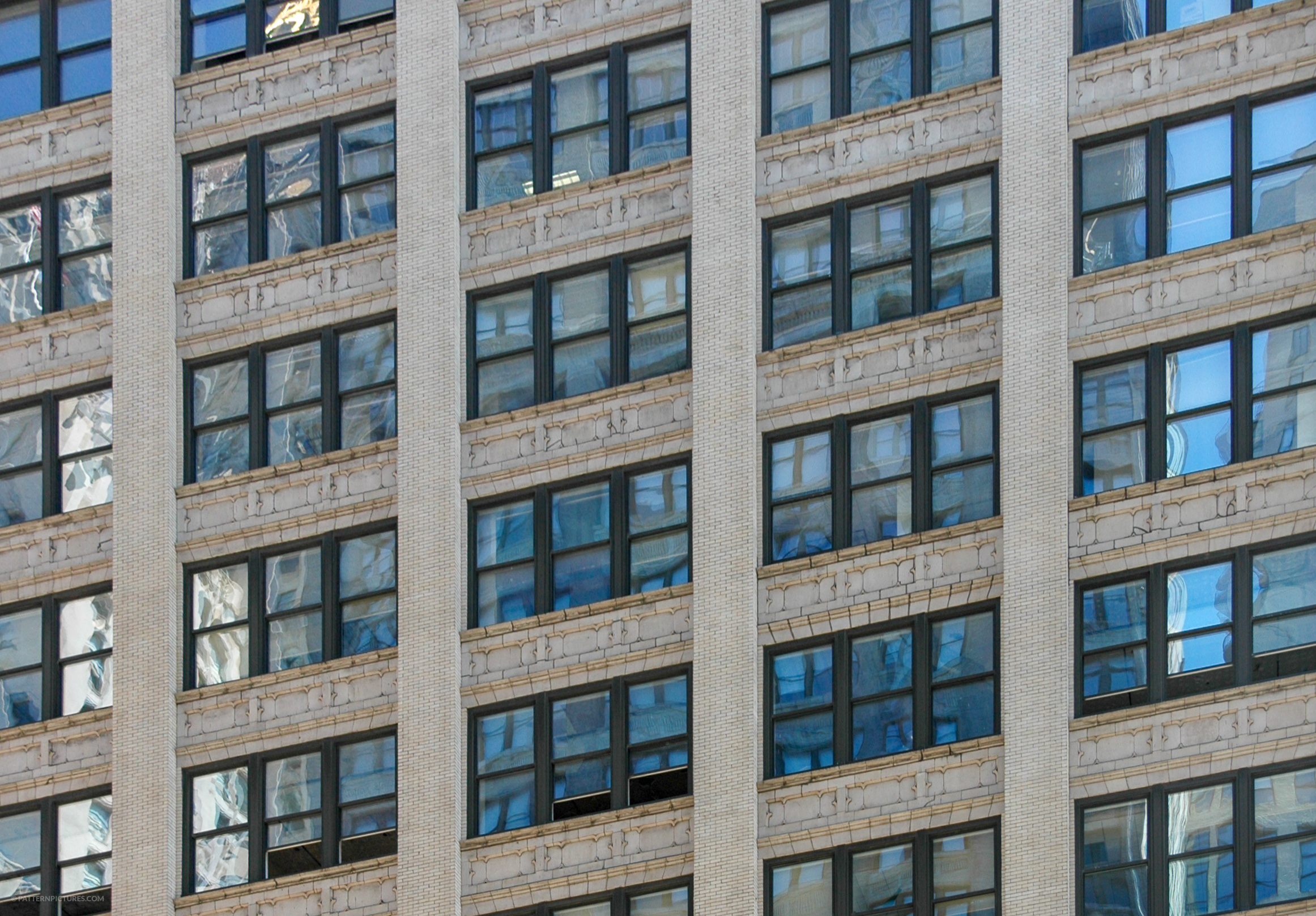 New York skyscraper repeating windows