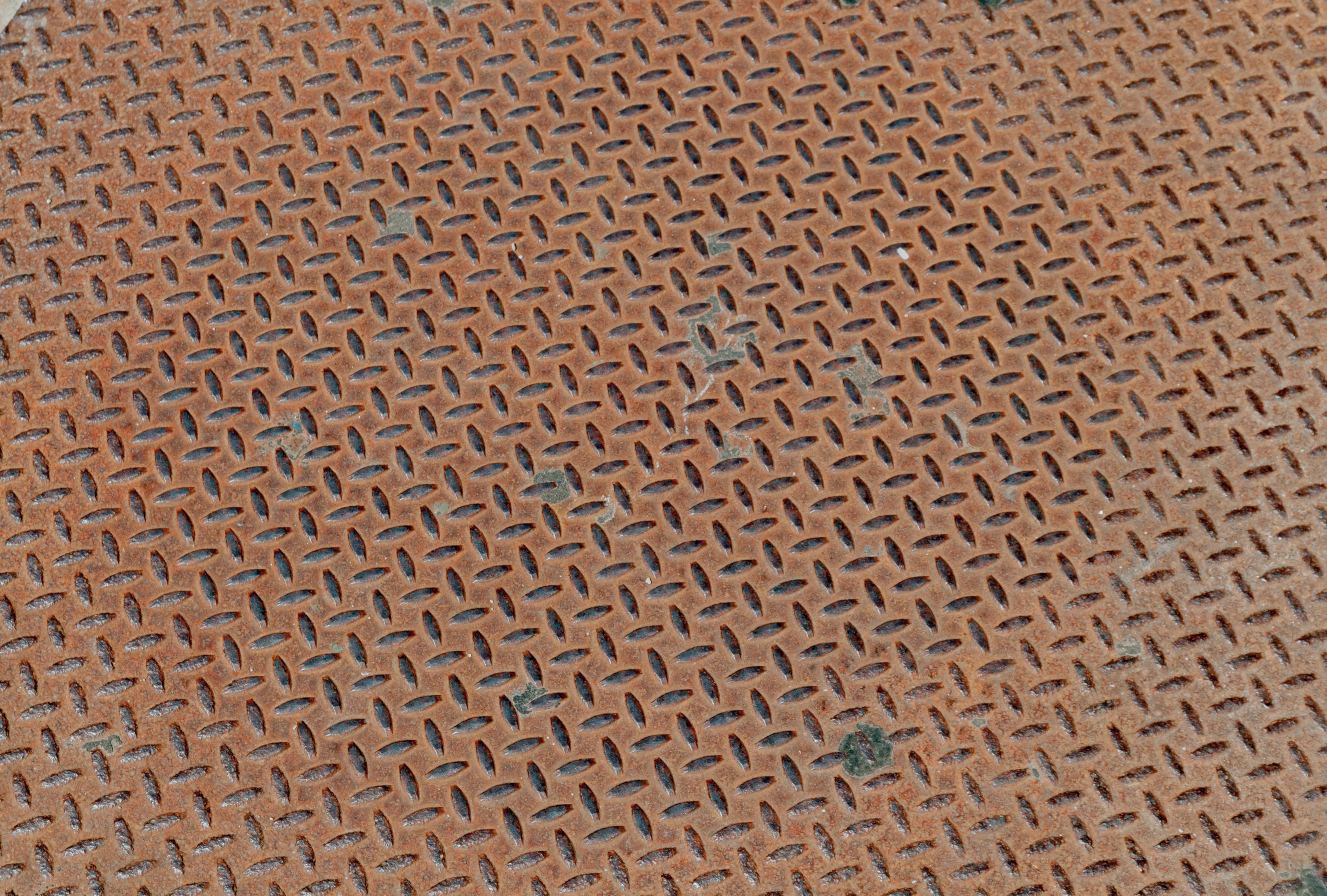 Old Metal diamond plate and rusty metal