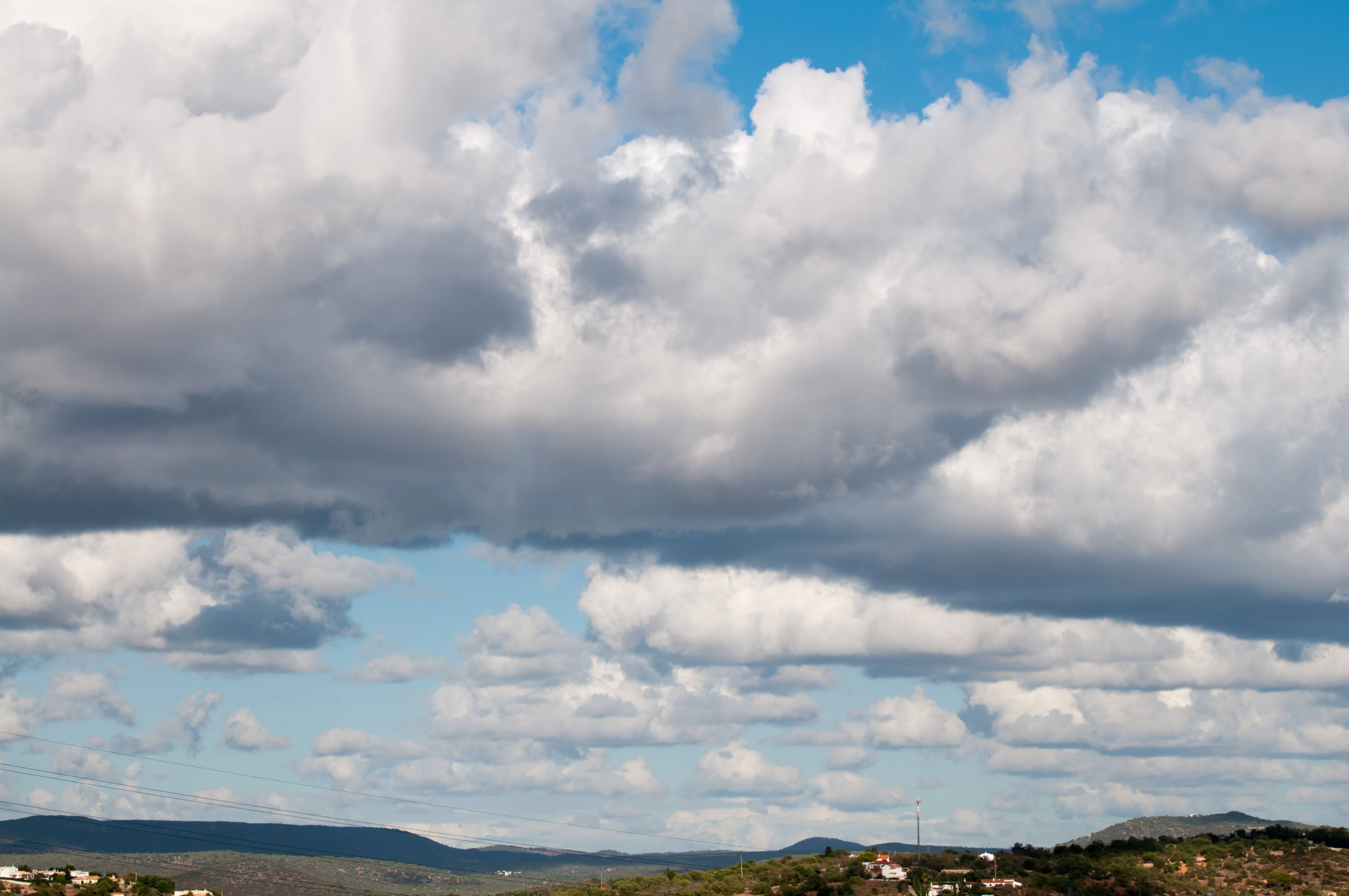 Panoramic View Clouds and Blue Sky