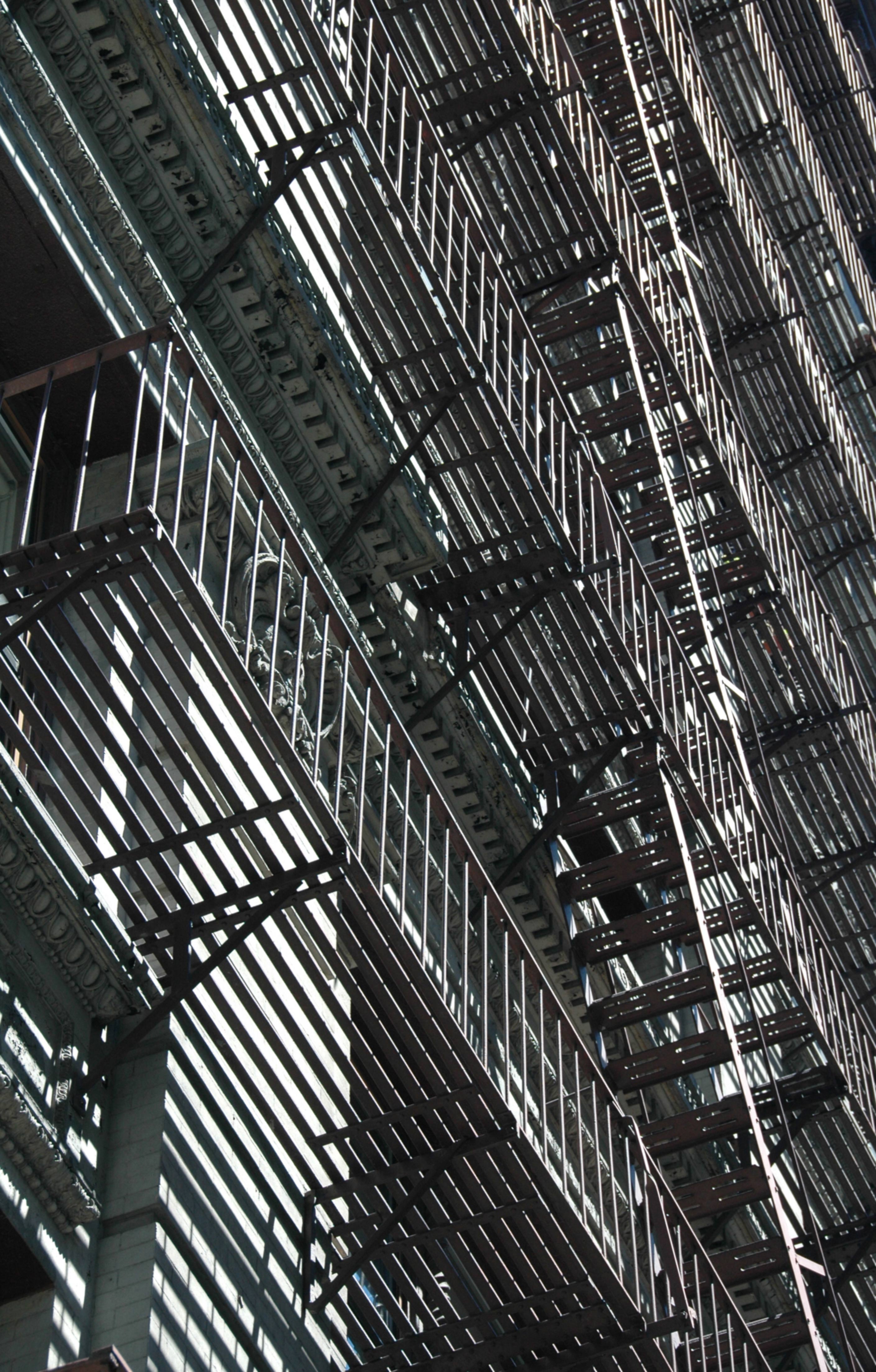 Black and White Fire Escapes
