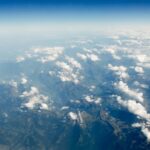 Panoramic Aerial View of The Alps and Clouds