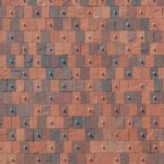 Pattern wall red tiles