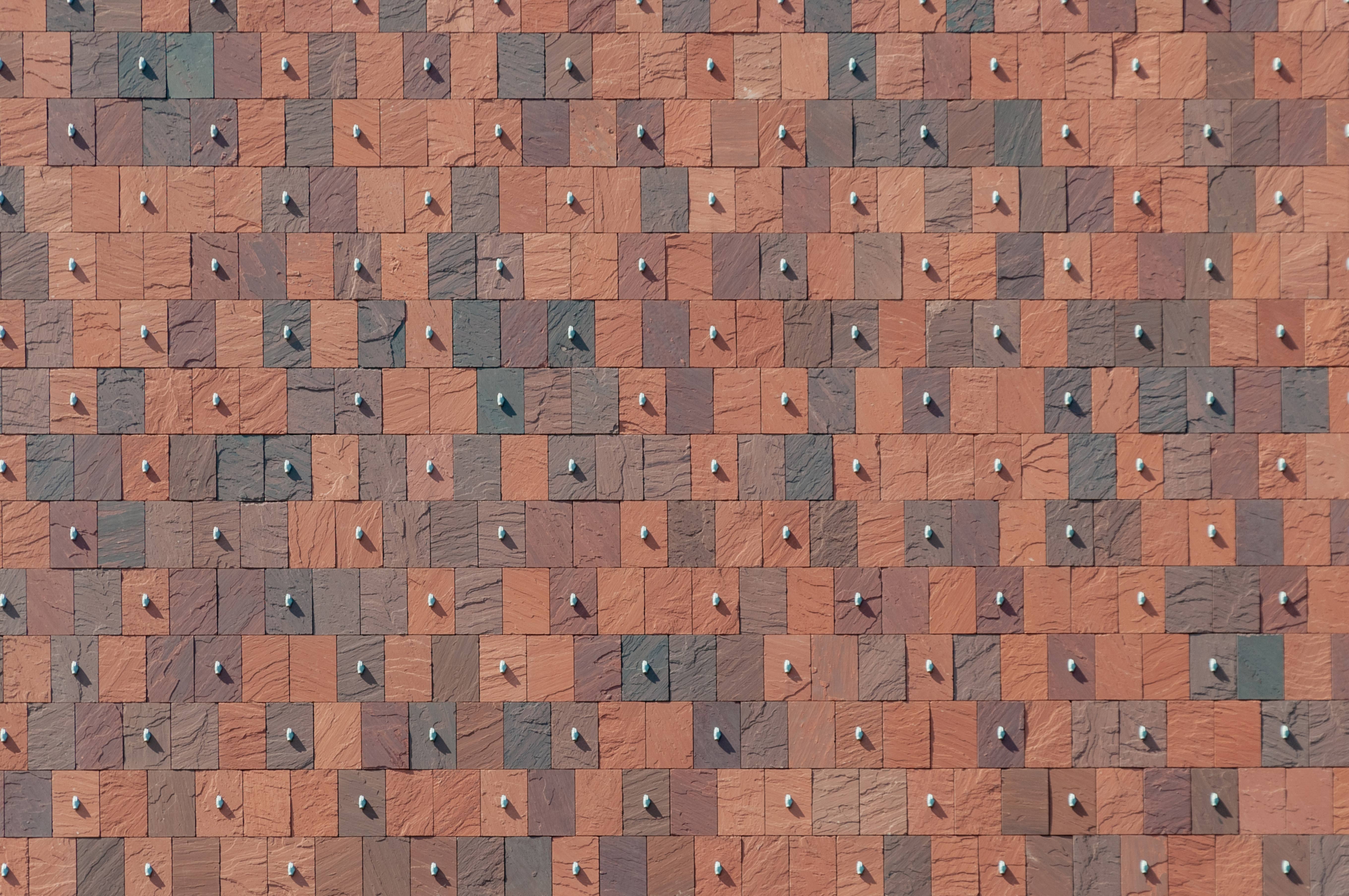 Pattern wall red tiles
