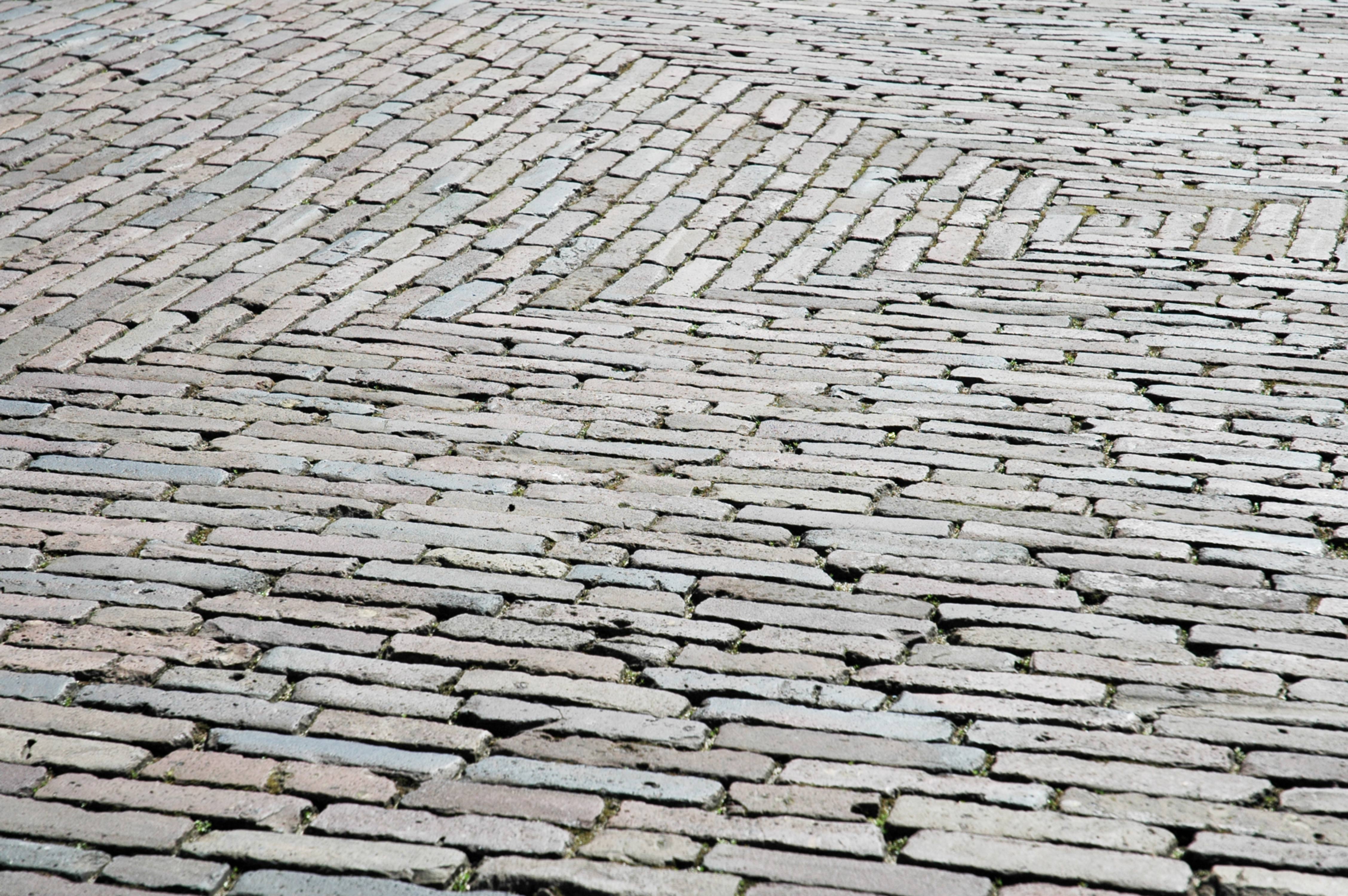 Perspective Road Stone Bricks Pattern