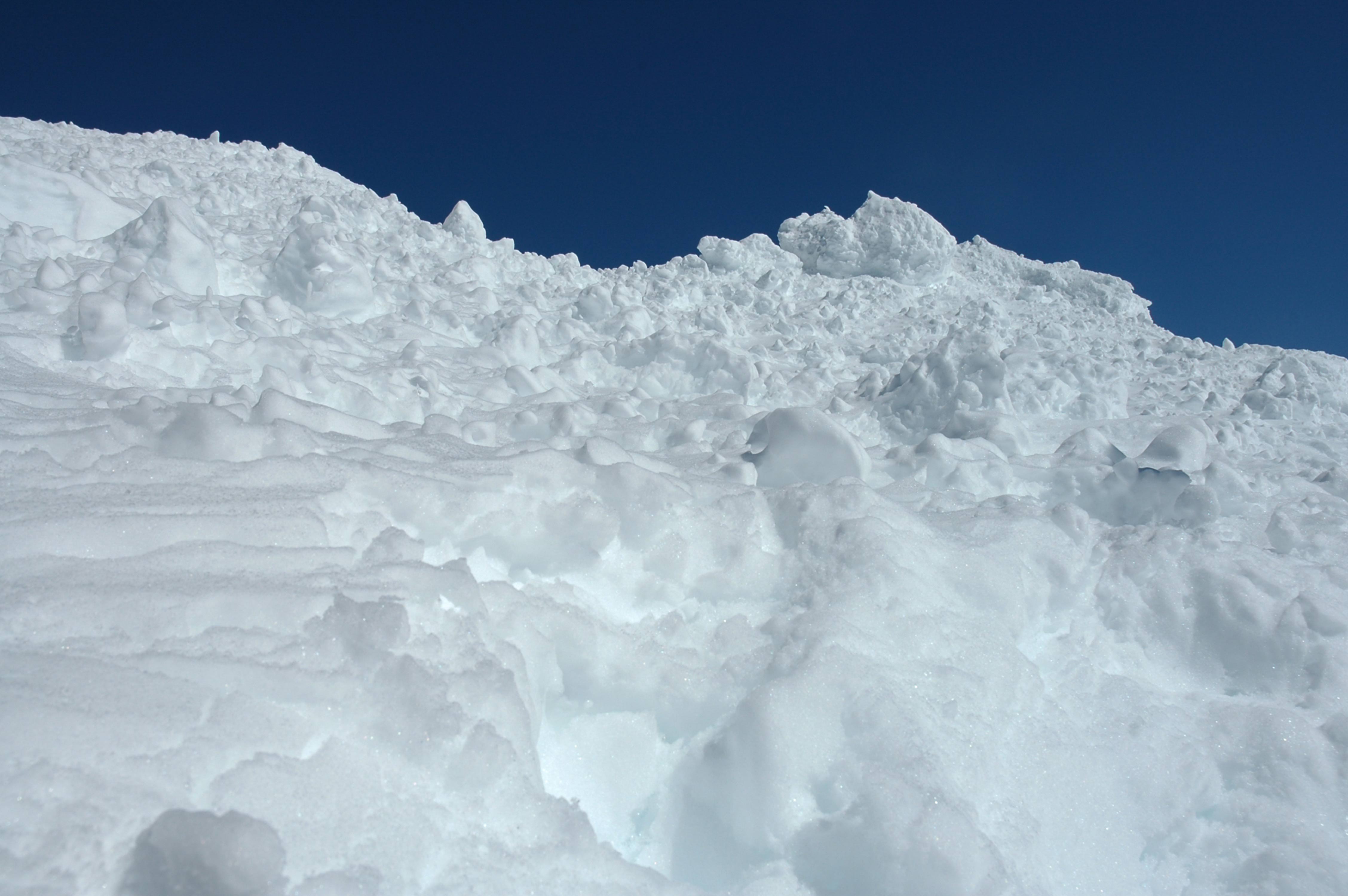 Pile of White Snow on a Blue Sky Pile of White Snow on a Blue Sky