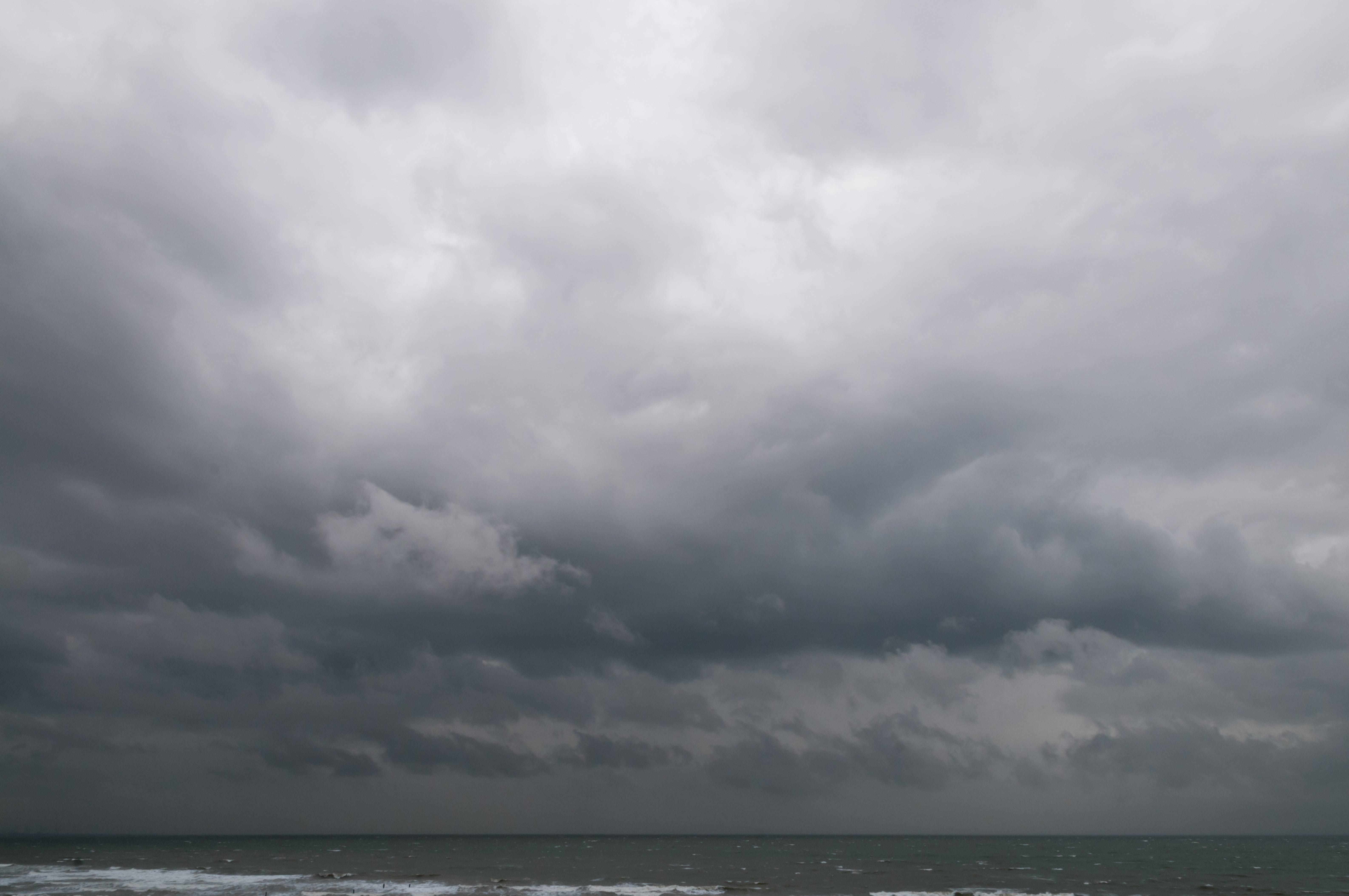 Radiant Cloudy Sky over Sea Water