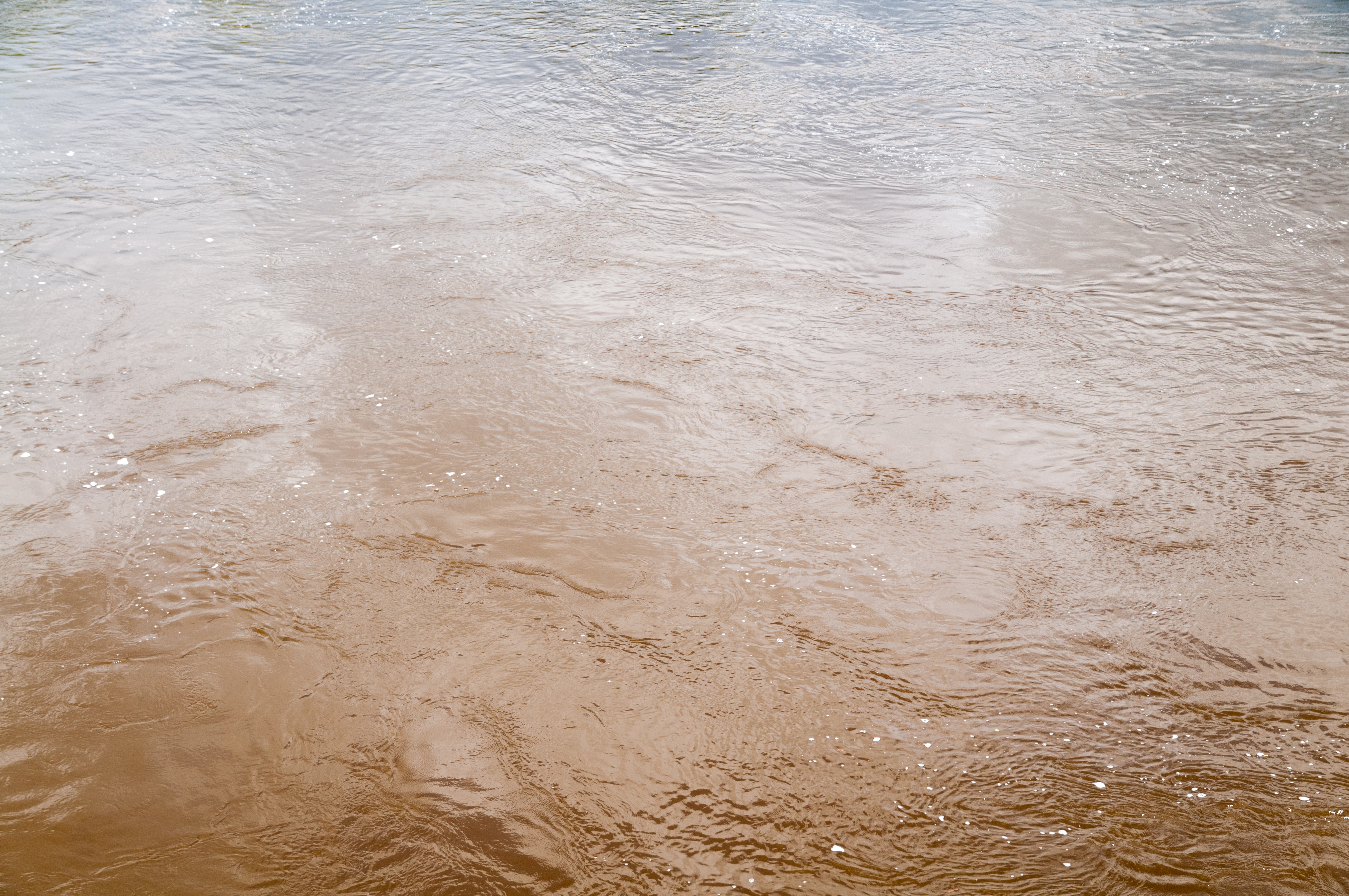 River water blue to brown gradient