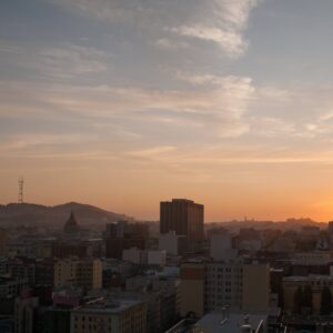 San Francisco skyline sunset