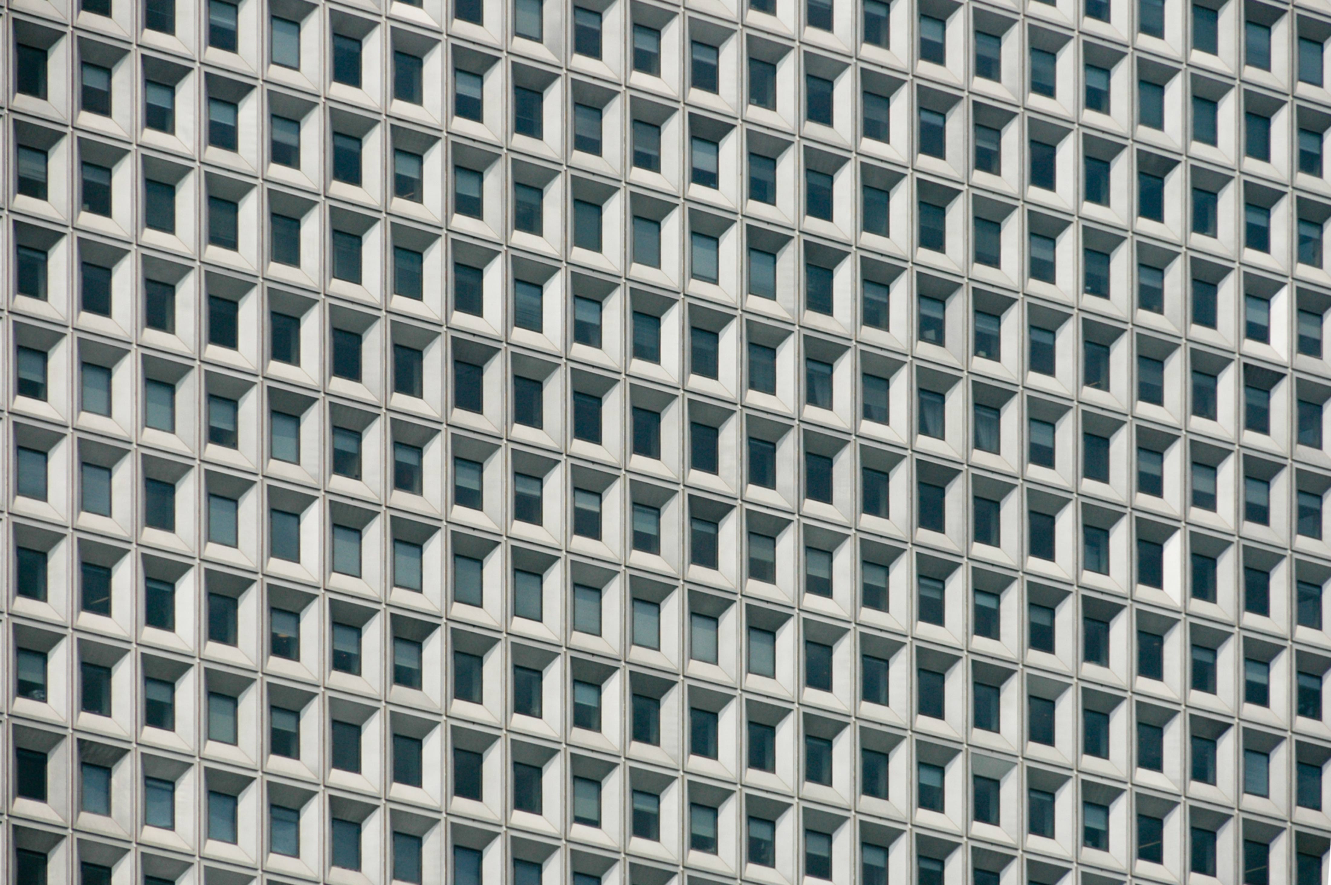 Skyscraper Windows close-up pattern