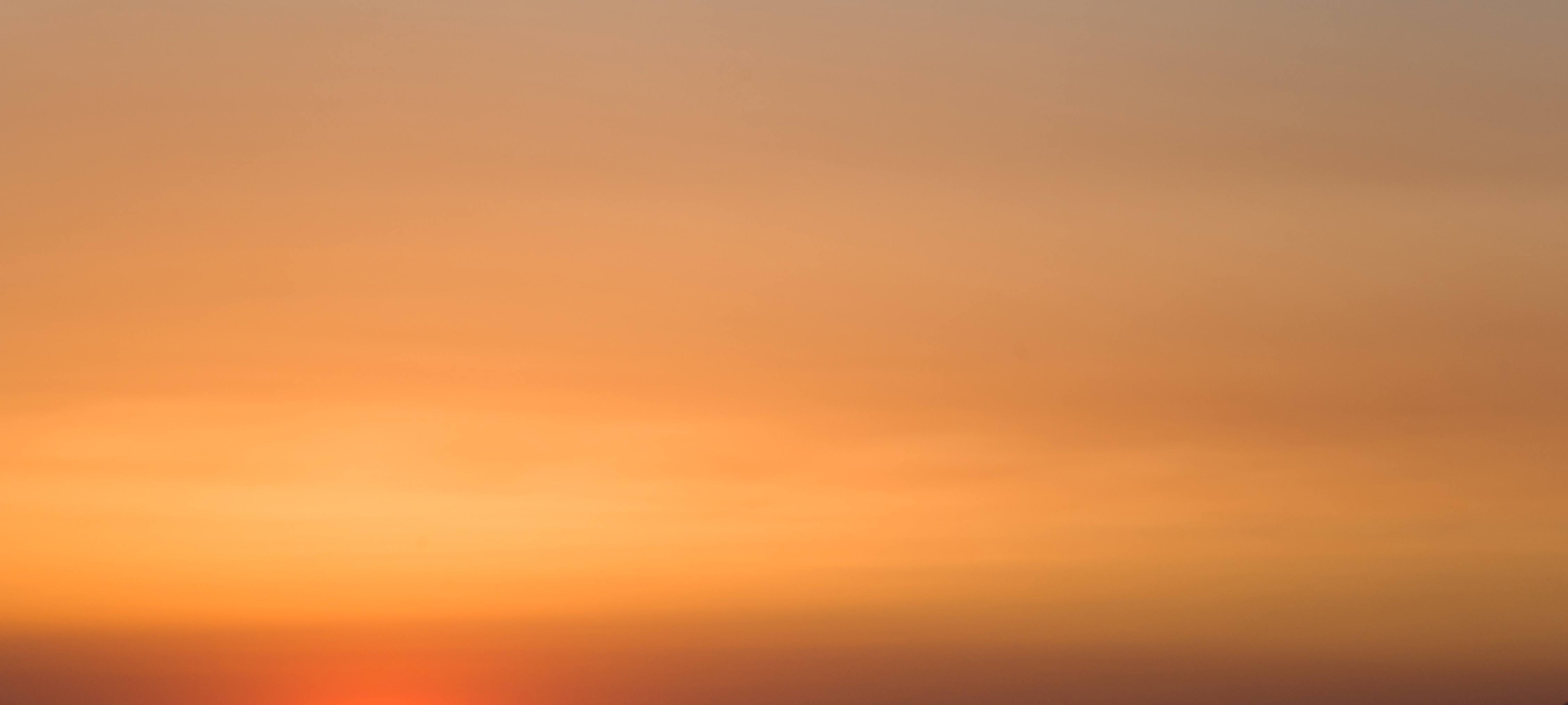 Soft Glowing Evening Sunset Sky