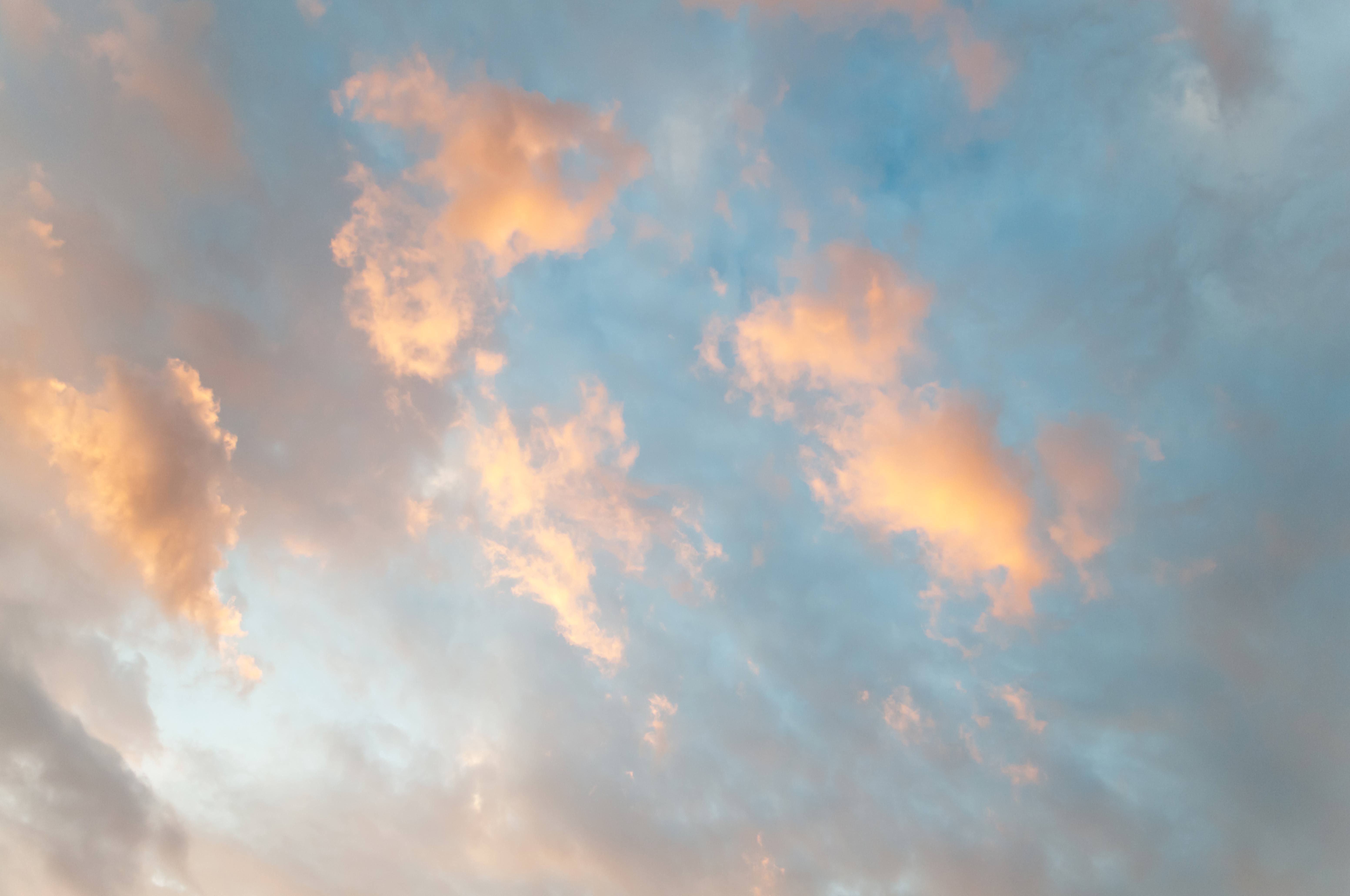 Soft sunrise sky and clouds background