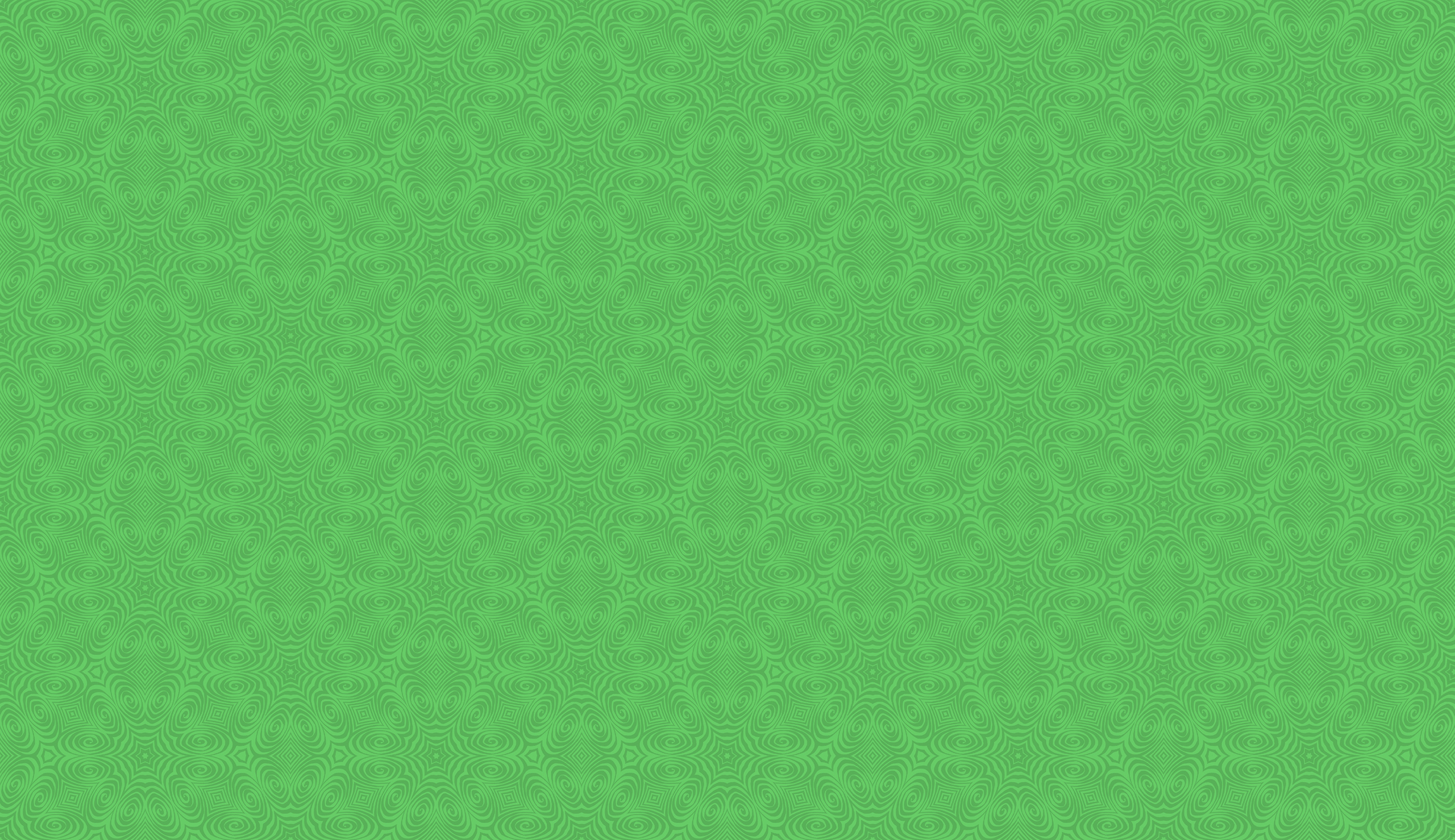 Spiral Calligraphic Green Background Pattern