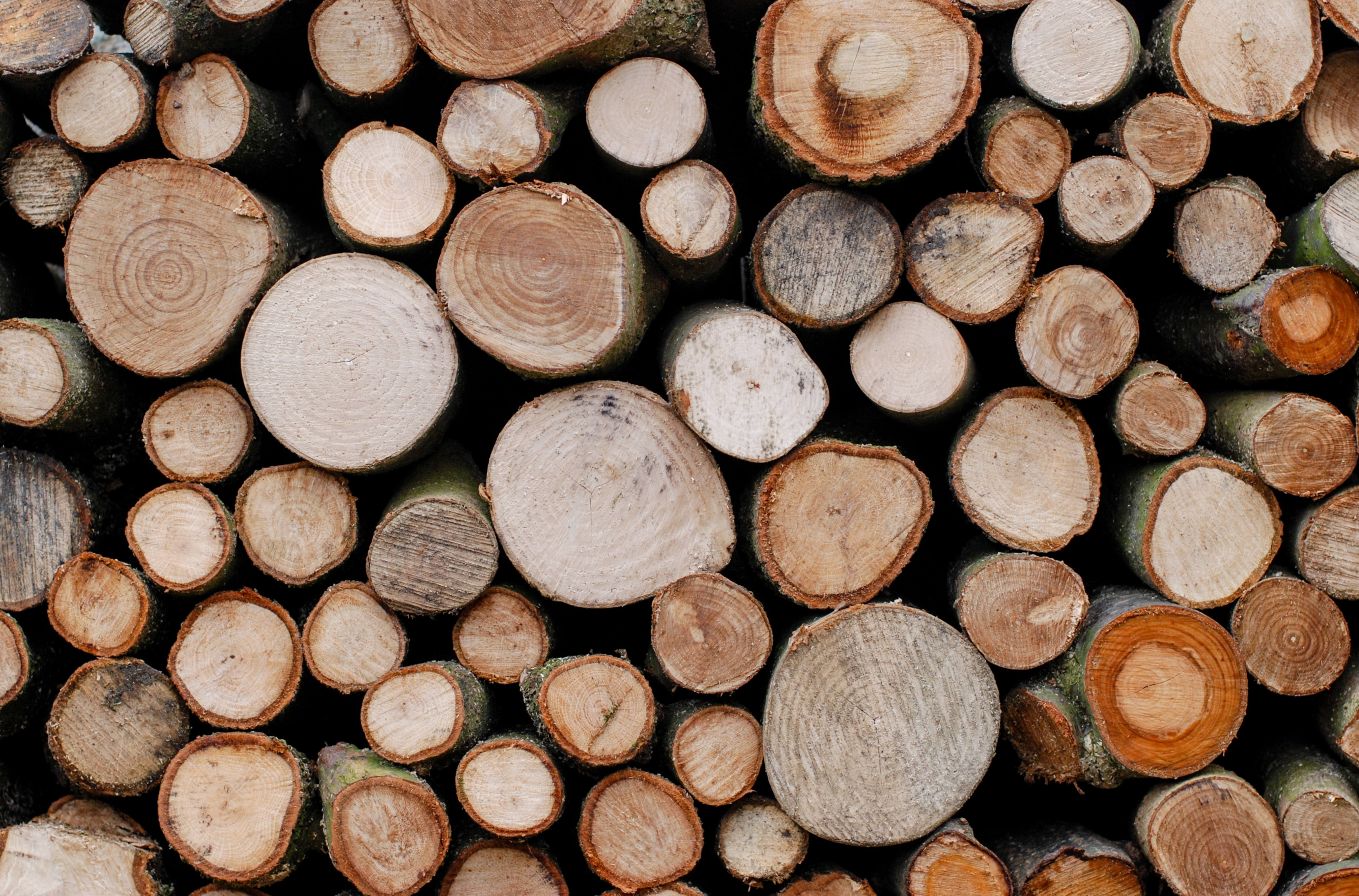 Stacked Logs background
