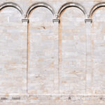 Stone wall galleries and arches