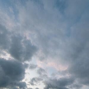 The clouds disperse