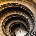 The Vatican Museums spiral staircase