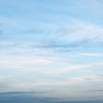 Thin layer of Clouds and Blue Sky
