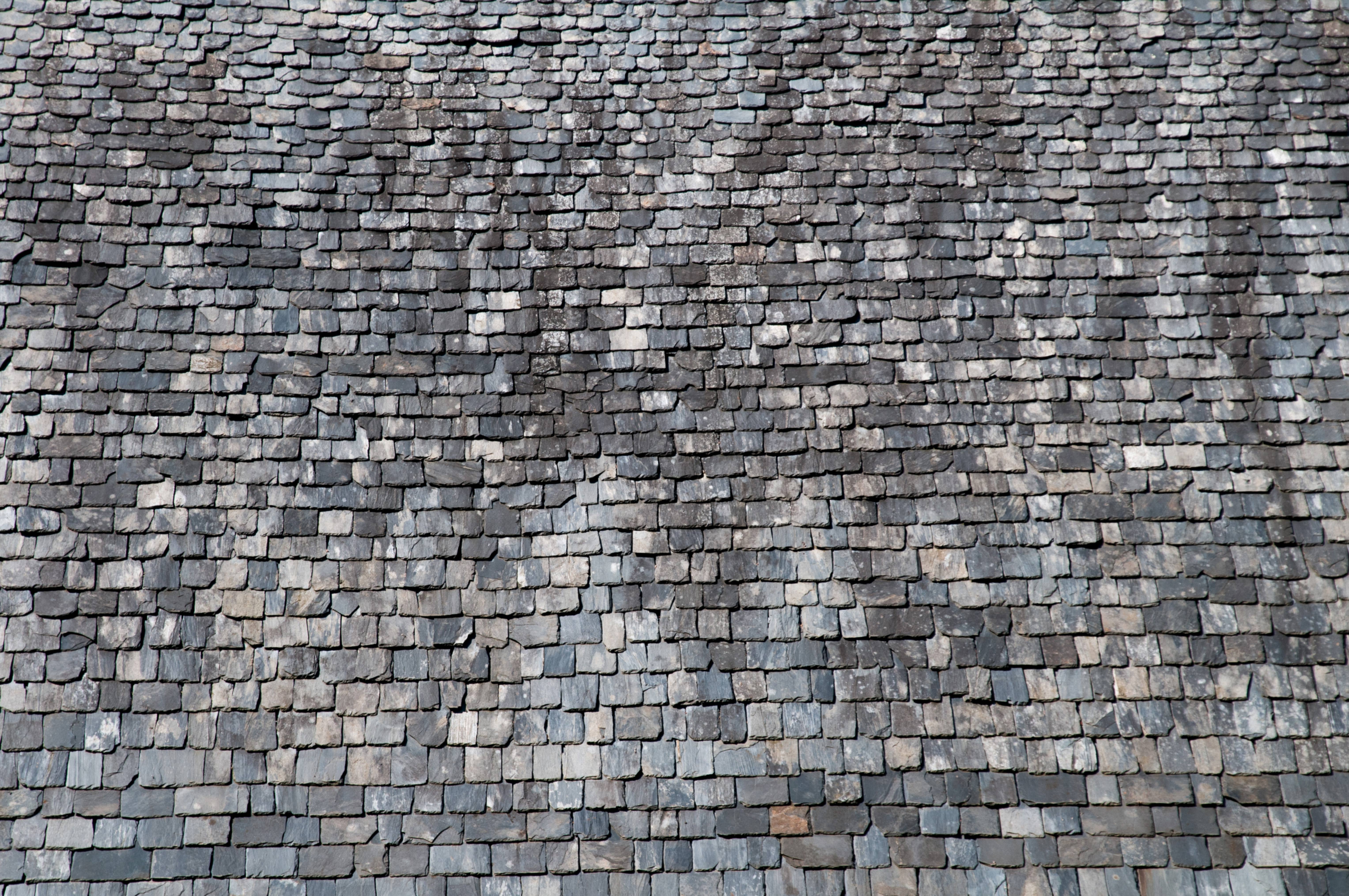 Traditional French stone roof tiles