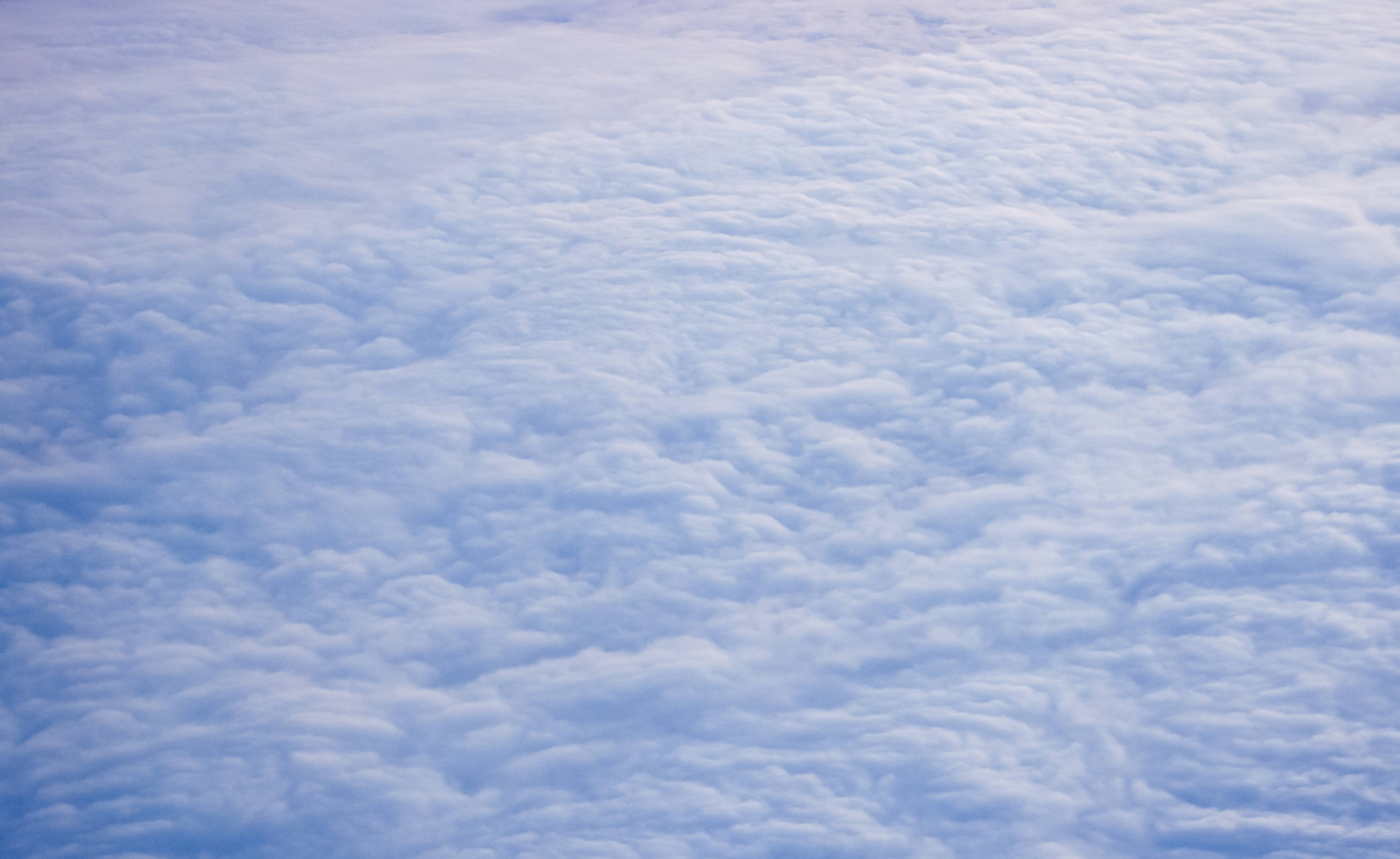 View clouds from above