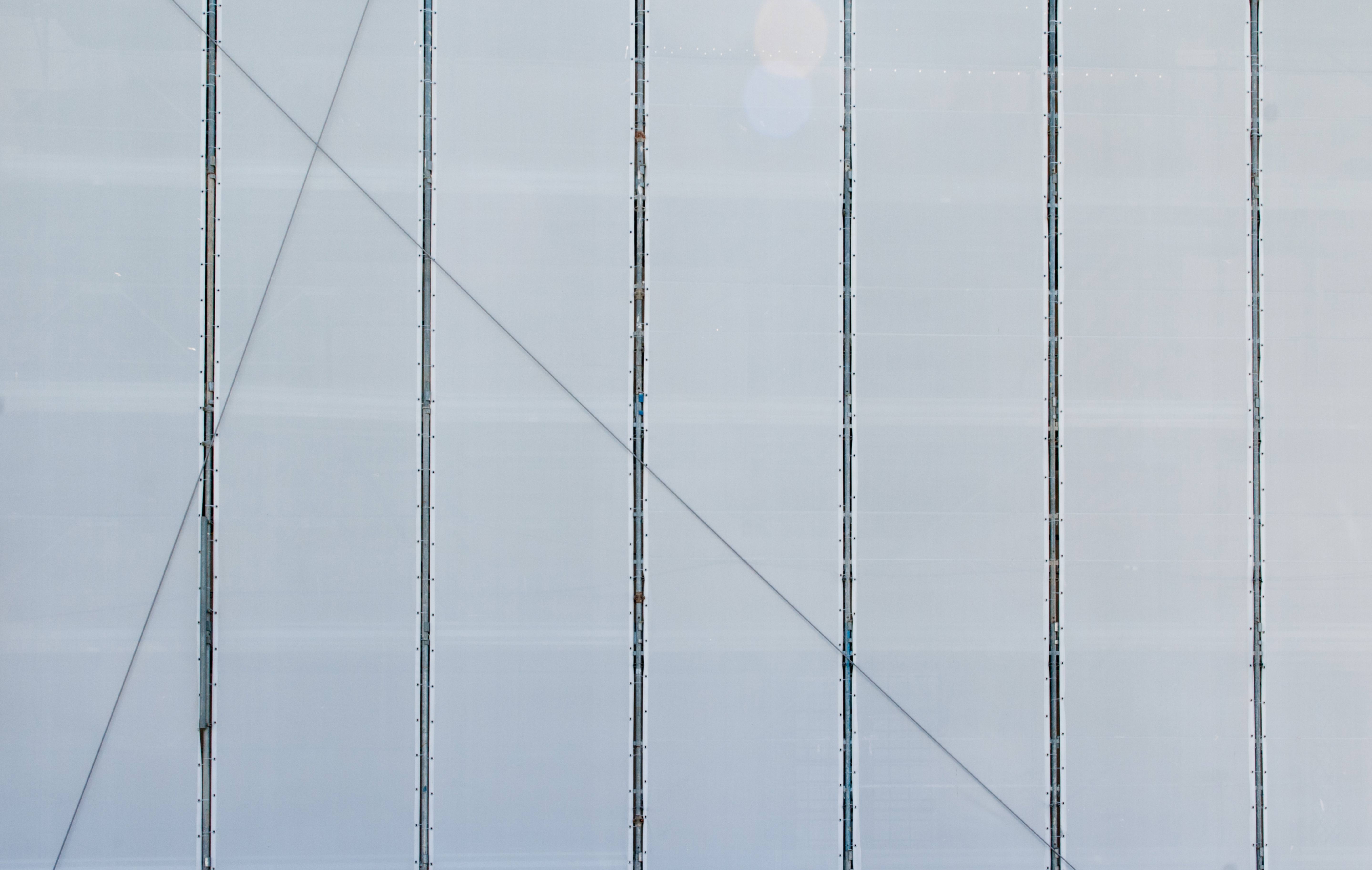 White canvas panels for or shielding