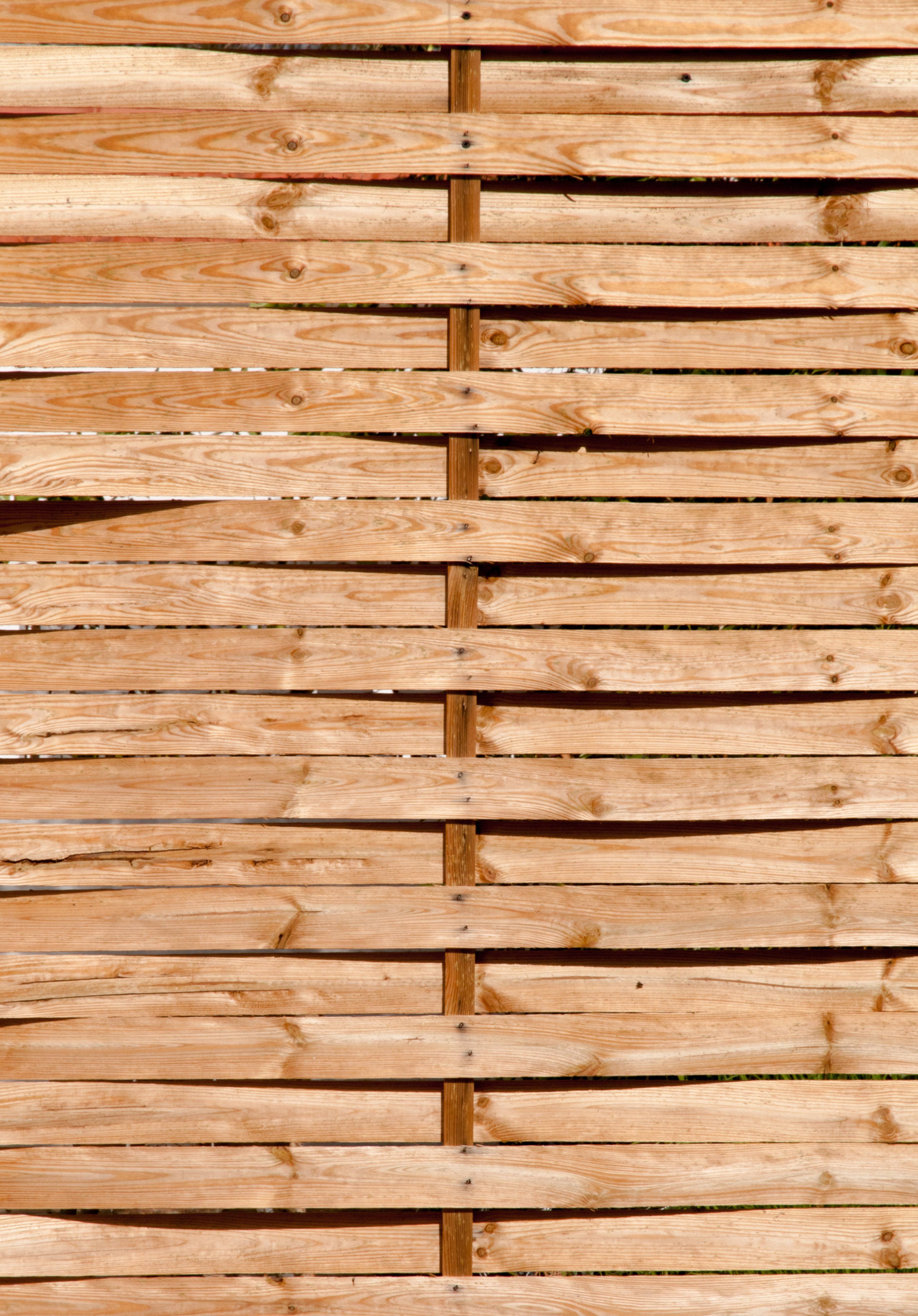 Wood Woven Garden Fence