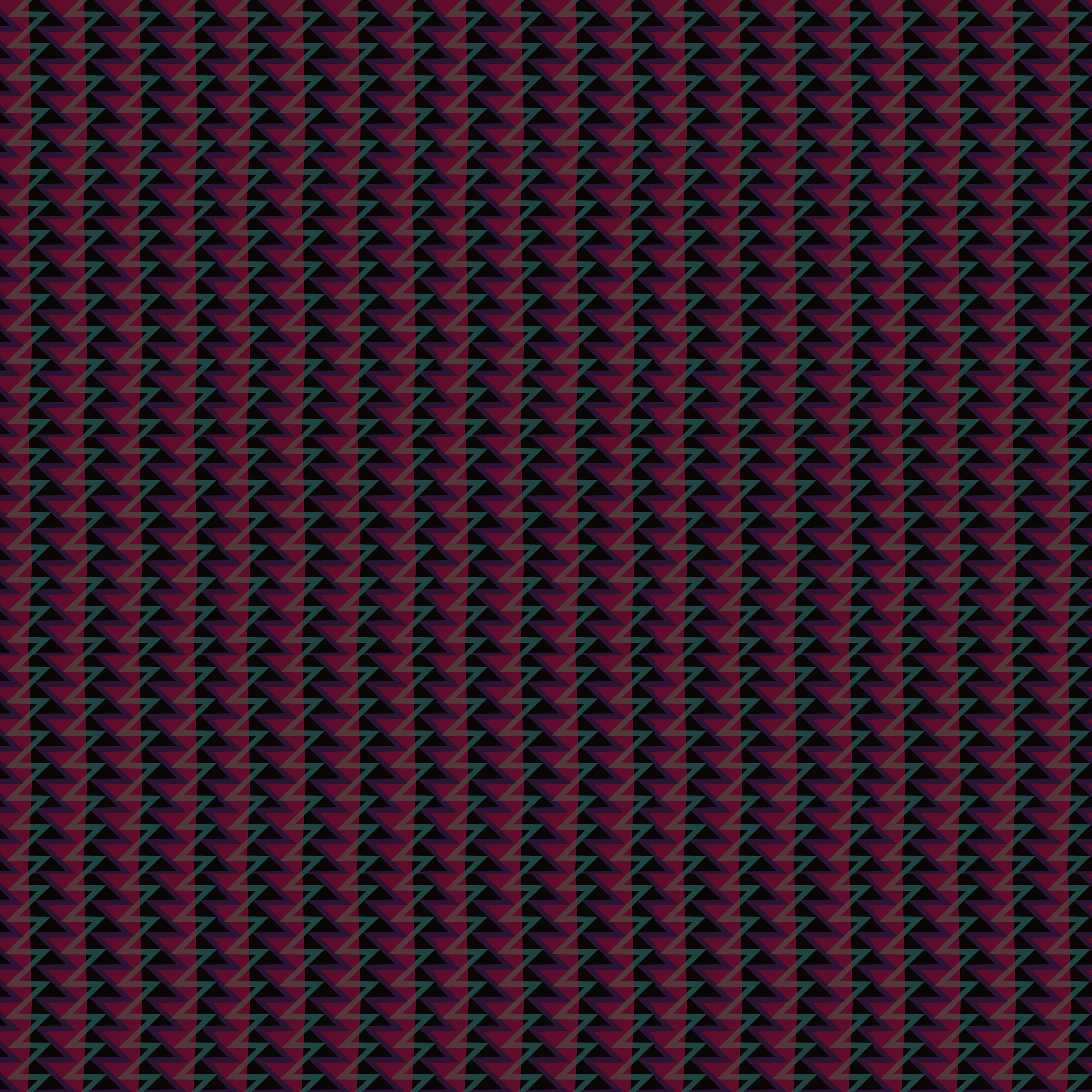 ZigZag Geometric Triangles Pattern