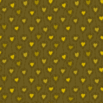Connected gold hearts