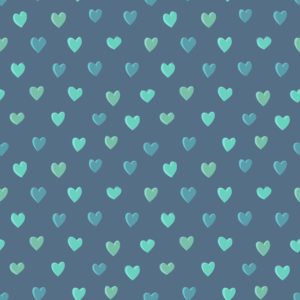 Hearts wallpaper blue background seamless
