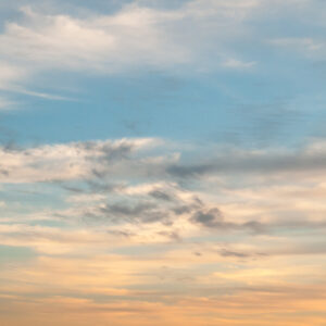 Subtle orange blue radient sunset sky
