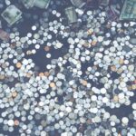 Money coins wishing well